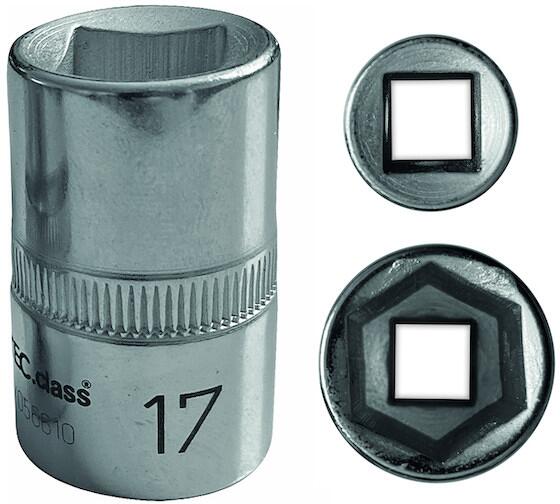 Protec.class PSSL17 Steckschlüssel-Einsätze 1/2", 6-kant, 17mm, verchromt (05105936)