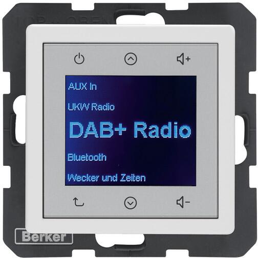 Berker 30846089 Radio Touch UP DAB+ BT Q.x polarweiß samt