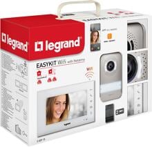 Legrand Easy Kit Wi-Fi mit Netatmo 7DIN, Easy Kit verbunden, WLAN-Video-Türstation, 7 Zoll freihändige Inneneinheit, Smartphone-App, weiß (360915)