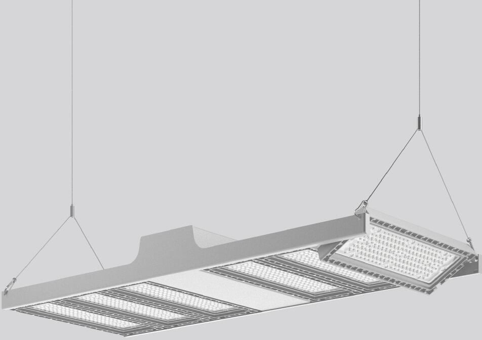 RZB Light Case LED-Hallenstrahler, 6-Module, 335W, 53000lm, Ausstrahlwinkel 35°/21°, silber (921689.004.76)