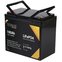 Technaxx TX-235 Solar-Batterie LiFePO4, 100AH, schwarz (5052)