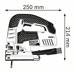 Bosch GST150BCE Professional Stichsäge (0601513003), 780 W, inkl. Absaug-Set und 1x Sägeblatt