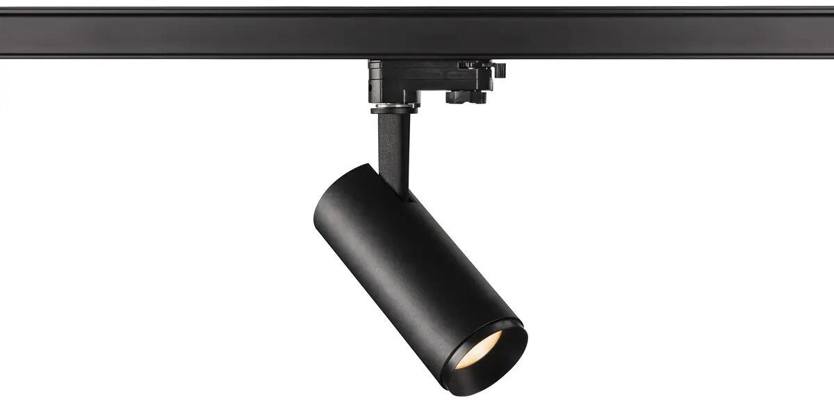 SLV NUMINOS PHASE S, 3 Phasen System Leuchte, 2700K 24°, schwarz/schwarz (1004074)