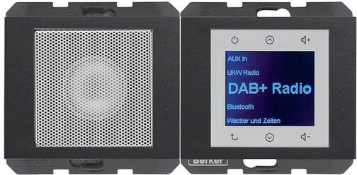 Berker 30807006 Radio Touch mit LS DAB+ BT K.x, Anthrazit