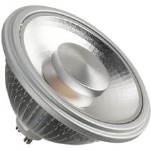 SLV QPAR111 GU10 LED-Leuchtmittel, 12W, 670lm, 2700K, CRI90, 55°, dimmbar, aluminium (1005297)
