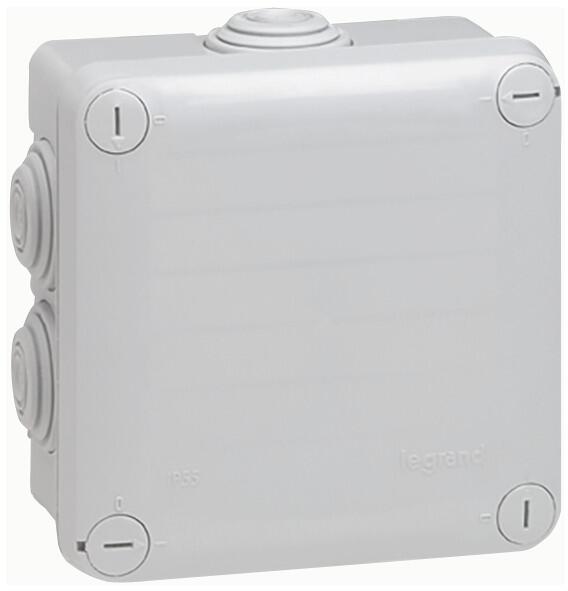 Legrand Abzweigdose Plexo, 105 x 105 x 55 mm (H x B x T), IP 55 ,7 Membran-Einführungen (092022) (5 Stk.)