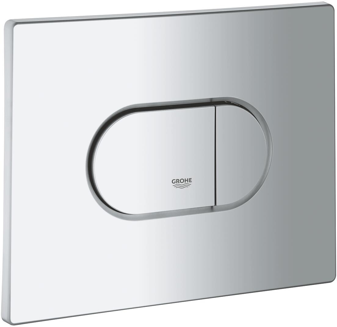 GROHE Abdeckplatte 42379 mit Drucktaste, chrom matt (42379P00)