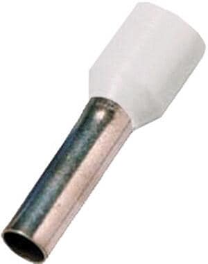 Intercable ICIAE058GV isolierte Aderendhülse DIN46228T4, 0,5mm²x8mm, weiß, 1000 Stück (180736)