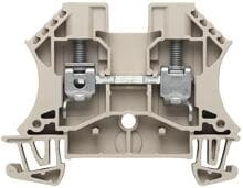 Weidmüller WDU 6 Durchgangs-Reihenklemme, Schraubanschluss, 6 mm², 800V, 41A, dunkelbeige (1020200000)