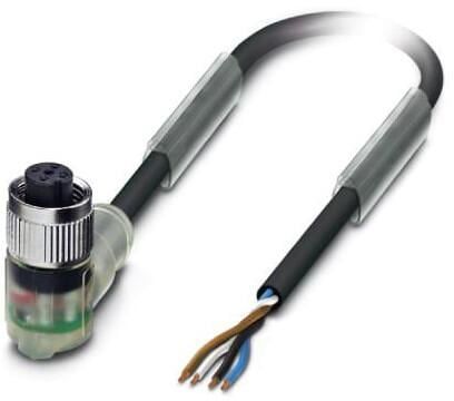 Phoenix Contact SAC-4P-10,0-PUR/M12FR-3L Sensor-/Aktor-Kabel, 4-polig, M12, 24V, IP65, 10m (1681020)