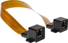 InLine Patchkabel Fensterdurchführung, 2x RJ45 Buchse, ungeschirmt, 0,3m (69991I)
