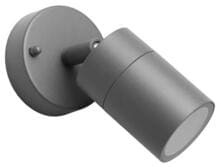 Brumberg LOMBOK Wandanbaustrahler, 230 V AC, 50 Hz, GU10, max. 8 W, IP44, graphit struktur