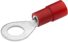 Cimco Isolierte Quetschkabelschuhe, Ringform Cu, Querschnitt 0,5 - 1 mm², Bolzen 4 mm, rot (180024)