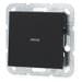 Gira 0136005 Tast-Kontrollschalter 10AX 250V~, mit Wippe, Universal-Aus-Wechselschalter, System 55, schwarz matt