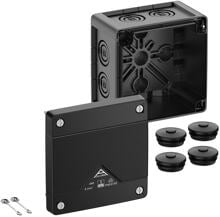 Spelsberg Abox Pro 040-L/sw Abzweigkasten, IP66/IP67/IP69, 102x102x70mm, schwarz (40400001)