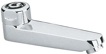 GROHE Gussauslauf, 115 mm, schwenkbar, 3/4", Laminarstrahlregler, chrom (13461000)