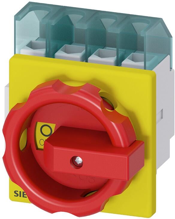 Siemens Not-Ausschalter 4p 25A, 400V, 9,5kW Frontbef. 4lochbef. (3LD21031TL53)