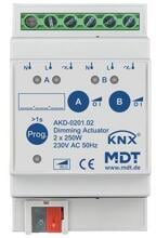 MDT AKD-0201.02 Dimmaktor 2-fach, REG, 230VAC, 250W