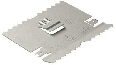 Niedax GSVA 70 S Stoßstellenverbinder für GKU/DKU, Höhe 70mm, mit Erdungsanschluß, Stahl, bandverzinkt