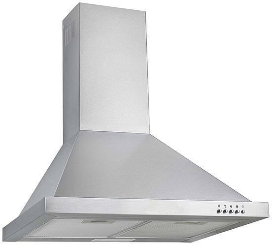 respekta CH22078IXB EEK: B Kaminhaube, 60 cm breit, Drucktasten, Metallfettfilter, Edelstahl