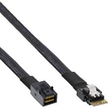 InLine Slim SAS Kabel, SFF-8654 4i zu Mini SAS HD SFF-8643, 24Gb/s
