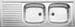 Blanco Top EZS 12x4-2 Edelstahlspüle ohne Ablaufgarnitur, reversibel, Edelstahl Naturfinish (500374)
