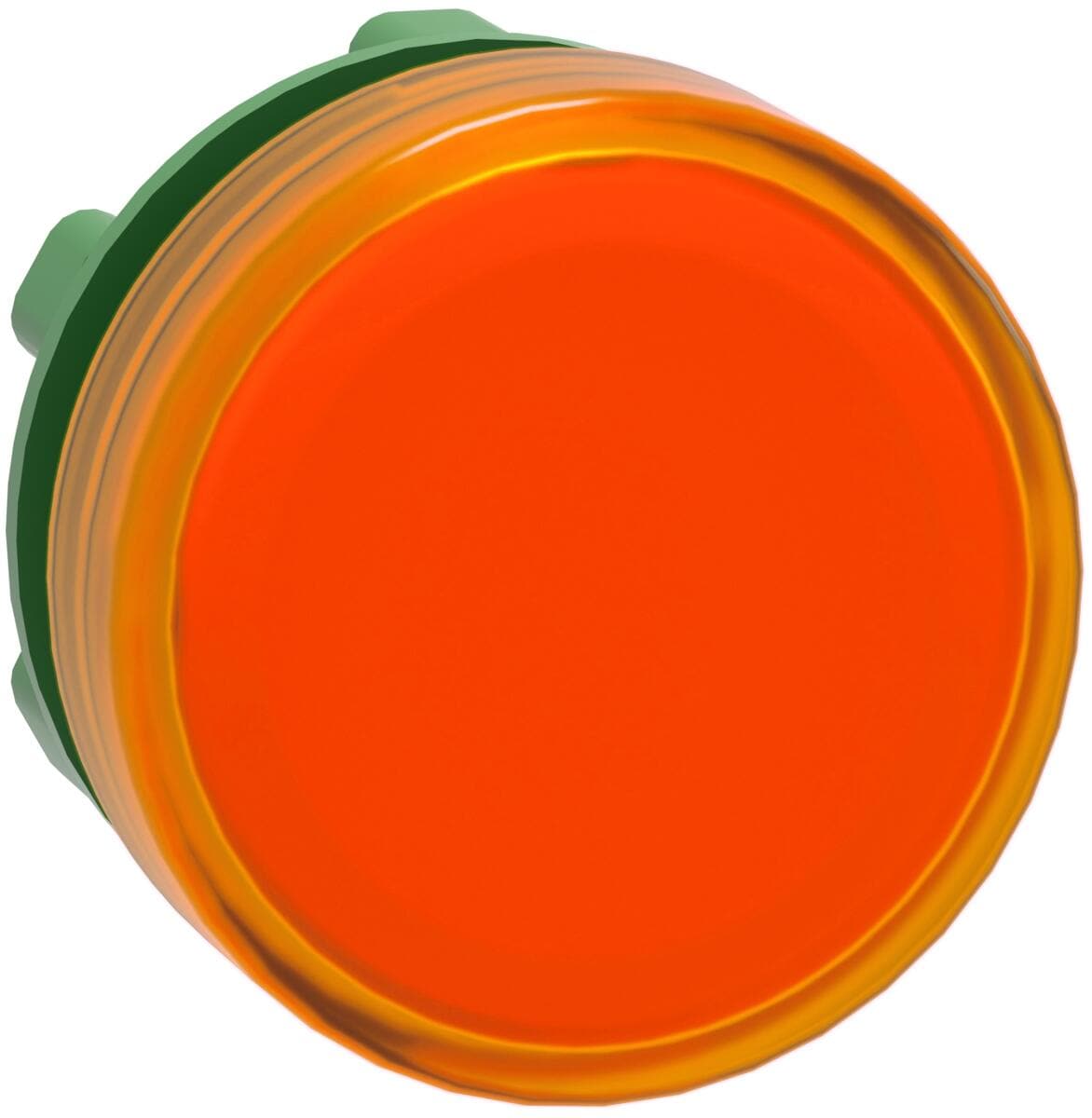 Schneider Electric ZB5AV053 Leuchtmelder, Frontelement, Harmony XB5, Kunststoff, 22mm, für universelle LED, glatte Kalotte, orange