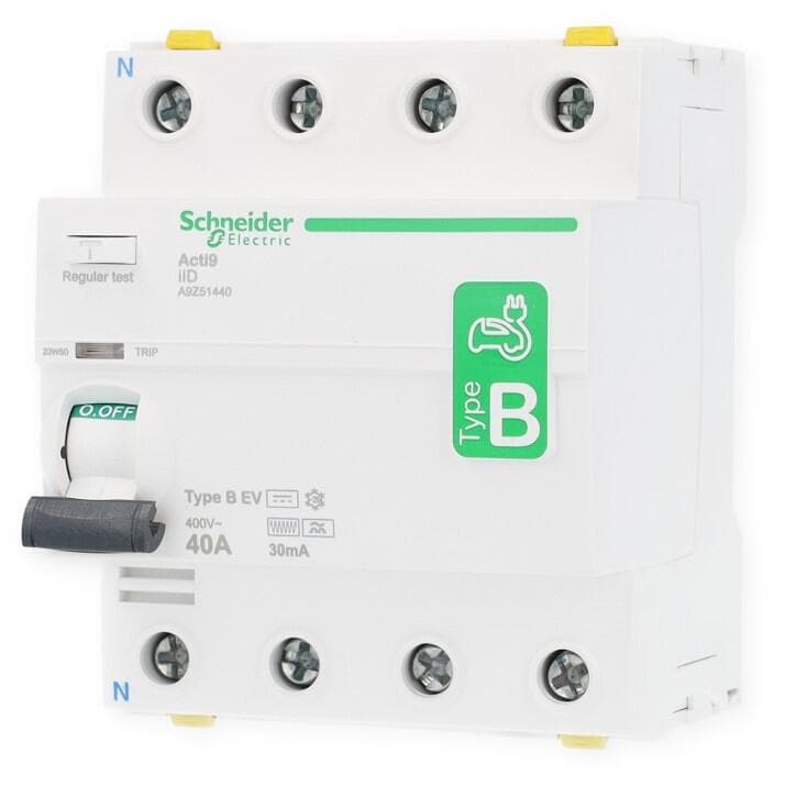 Schneider Electric A9Z51440 FI-SCHALTER IID 4P 40A 30MA, Typ B ...