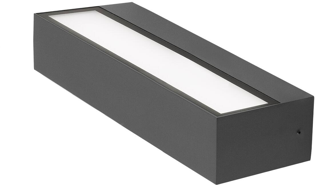 EVN EFFECTO LED Wandanbau, 2-flmg., IP65, 200-240V, dim., 2x7,5W, 3000K, 4000K, 5700K, 2x450lm, 2x525lm, 2x495lm, anthrazit (WAUD65151525)