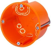 f-tronic Hohlwand Gerätedose E115, Ø 68mm, Tiefe 47mm, orange (7350163)