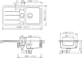 Schock Formhaus D-150L-U Granitspüle mit Ablauffernbedienung, Cristalite, reversibel, croma (FOMD150LUGCR)