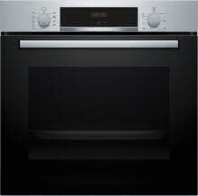 Bosch HBA514BS3 Serie 4 EEK: A+ Einbaubackofen, 71 L, 60 cm breit, 3D-Heißluft, Hydrolytisch, Versenkknebel, Kindersicherung, Edelstahl