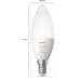 Philips Hue White Ambiance E14 Lampe, Doppelpack, Kerze, 5,2W, 470lm, 4000K (929002294404)