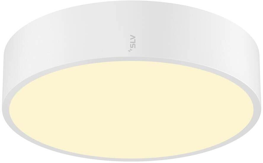SLV MEDO PRO 30 Decken- und Wandaufbauleuchte, Ø 28cm, UGR≤25, rund, 10W, 3000/4000K, dimmbar DALI, IP50, weiß (1007287)
