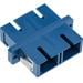 InLine® LWL Kupplung, Duplex SC/SC, singlemode, blau, Keramik-Hülse, zum Einbau (89992S)