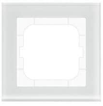 MDT BE-GTR163W.01 Glasrahmen 1-fach für 63mm Programm, Weiß