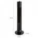 Clatronic TVL 3770 Tower-Vertilator, 35W, Timer, 3 Geschwindigkeitsstufen, 4-Stufenschalter, oszillierend, schwarz (263961)