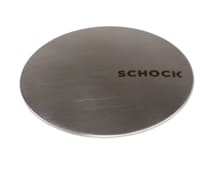 Schock Wastecap mit Schock Logo, edelstahl gebürstet (628152)