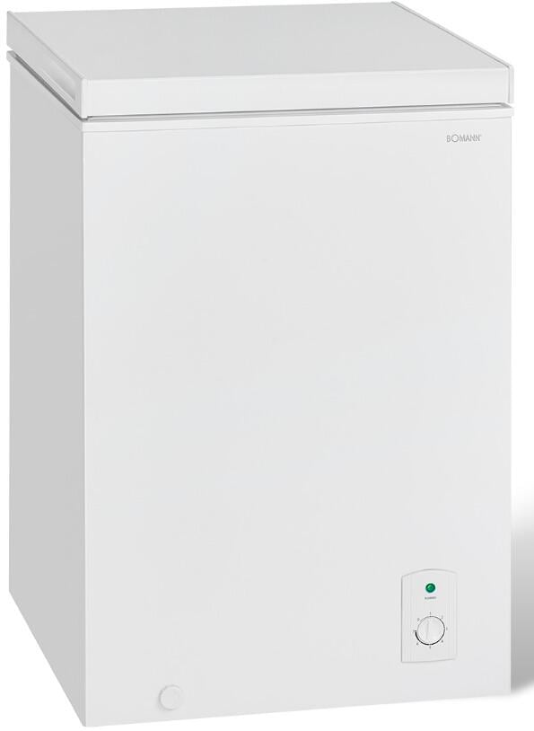 Bomann GT 7355 Stand Gefriertruhe, 100 Liter, Stufenlose Temperaturregelung, Gefrierkorb, weiß