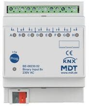 MDT BE-08230.02 Binäreingang 8-fach, REG, Eingänge 230VAC