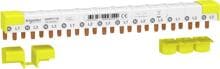 Schneider Electric Acti9 Phasenschiene Stift, 3P+N, 9mm-Stift-Abstand, 80A, 12 Module, 4-Endkappen (A9XPC712)