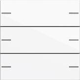 Gira 575303 Wippenset 3fach für Tastsensor 4 System 55, Reinweiß glänzend