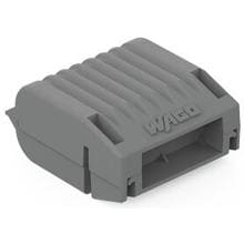 Wago 207-1331 Gelbox, für Aderleitungen, Serie 221, 2x73, max. 4mm²-Klemmen, ohne Verbindungsklemmen, Größe 1, grau