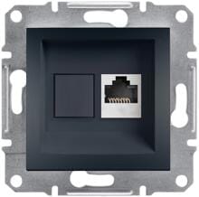 Interra RJ45 Single Datenbuchse CAT6 UTP, anthrazit (ITR4700171)