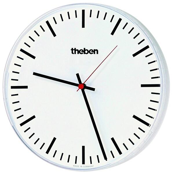 Theben OSIRIA 230 SR KNX Innenuhr rund, einseitig, 30 cm, Feinstrichziffern, Kunststoff 5009211