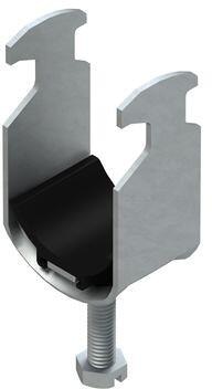 Niedax BK30 Hammerfuß-Bügelschelle für 1 Kabel, 26-30 mm, feuerverzinkt