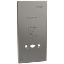 Merten MEG2109-3450 Zentralplatte für Rasiersteckdose, System Design, Nickelmetallic