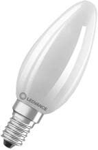 LEDVANCE LED Classic B 60 Filament DIM P 5.5W 827 Frosted E14 Dimmbare LED-Lampe in Kerzenform, 806lm, 2700K
