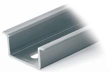 Wago 210-197 Stahltragschiene, 35x15mm, 1,5mm dick, 2m lang, gelocht, ähnlich EN 60715, silberfarben
