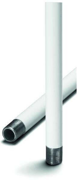 houben Gewindestutzen, 1000mm, 10mm, Eisen, M13x1, weiß (990177)